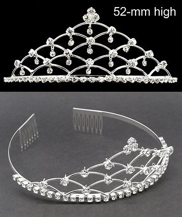 Silver Tone Bridal Wedding Tiara T94