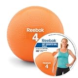 Reebok Soft Weighted Ball Kit with DVD, Orange (4lb)