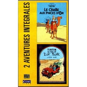 Les Aventures de Tintin : Le Crabe aux pinces d'or / Au pays de l'or noir [VHS]