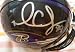 Ray Rice & Mark Clayton autographed Baltimore Ravens mini helmet