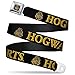Buckle-Down Seatbelt Belt - Harry Potter HOGWARTS & Crest Black/Gold - 1.5