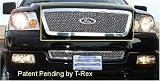 T-Rex | 80556 | 2004 - 2006 | Ford F-150 | Hybrid Series Grille - Chrome Edition - CNC 3D Cut Aluminum Billet Grille Framing - with Wire Mesh - Flush Mount - Fits All Models