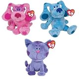 Ty Beanie Baby-Ty Beanie Baby Blues Clues Friends Set of 3 Beanies (Blue, Periwinkle Magenta)