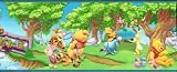 Disney's Winnie the Pooh Summer Fun Blue Border
