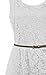 Women's Scoop Neck Sleeveless Plus Size Fit and Flare Lace Dress with Belt