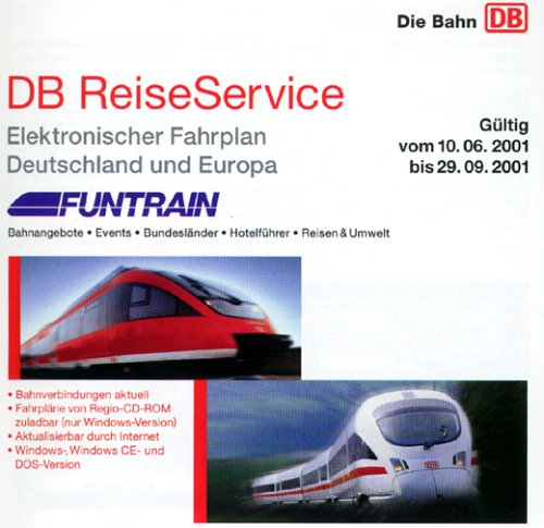 DB ReiseService Sommer 2001 ( Kursbuch). CD- ROM für Windows und DOS