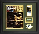 Green Bay Packers Framed Program and Ticket Collage | Details: Super Bowl I Champion