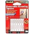 3M Scotch 1 Inch Removable Foam Mounting Squares, 16/Package