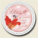 Scentiment Coaster with saying ~ Strength of Purpose ~ vanilla aroma ~ gift bag and easel ~ code 520