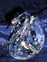 SWAN CRYSTAL GLASS ART MINIATURE WILD GRACEFUL WATER BIRD KEEPSAKE GIFT FIGURINE