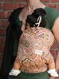 Ellaroo Mei Hip Baby Carrier - Mumbai/Chocolate Organic Cotton Canvas