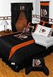 NFL Cincinnati Bengals Comforter and Sheets 4 Pc Twin Bedding Set