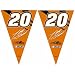 Tony Stewart #20 NASCAR 25Ft String Of 6 x 9 Party Pennants (Flags) by BSI Products Inc.