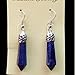 Lapis Lazuli Faceted Pendulum Earrings 1 Pair