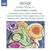 Henze: Guitar Music 1