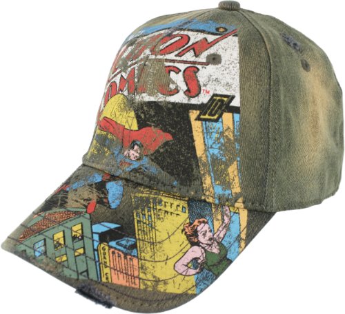 Superman DC Comics Original Hero Super Distressed Action Comics Hero Bust Baseball Cap