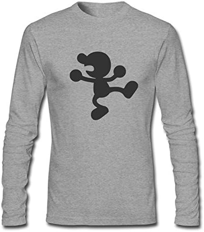 XUEQING Men's Super Smash Bros Brawl Mr. Game&amp;Watch Long Sleeve T-shirt XXL ColorName