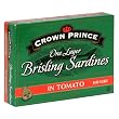 Crown Prince One Layer Brisling Sardines in Tomato; 3.75-Ounce Cans (Pack of 12)