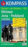  : Kompass Karten, Weimar, Jena, Holzland: Wander- und Bikekarte