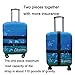 Explore Land Heavy Duty Polyester Luggage Strap Adjustable Suitcase Travel Belt (1-Pack Black)