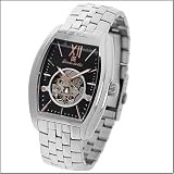 Louis Bolle Gents Ramses II Automatic Skeleton Stainless Steel/Black Dial Men's Watch
