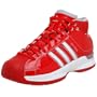 adidas Men's Pro Model 08 Team Color Basketball Shoe,Red/Red/Silver,10 M US
