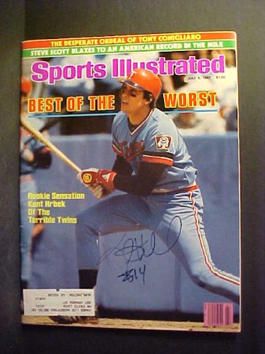 Kent Hrbek Minnesota Twins Autographed July 5, 1982 Sports Illustrated Magazine