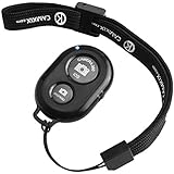 CamKix Bluetooth Camera Shutter Remote Control with Wrist Strap for Smartphones - Black