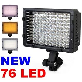 NEEWER® CN-76 LED VIDEO LIGHT Ultra High Power 76 LED Digital Camera Camcorder , for Canon,... by Neewer