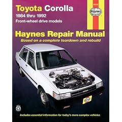 Toyota Corolla (fwd)  '84'92 (Haynes Manuals)