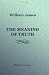 Book The Meaning of Truth: A Sequel to 