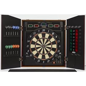 Halex 69805-MAP Cricket View 5000 Dartboard in Wood Cabinet (Maple Finish) by 