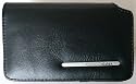 EMARTBUY BLACKBERRY 9000 BOLD COMPATIBLE PREMIUM HORIZONTAL BLACK POUCH/CASE WITH BELT CLIP