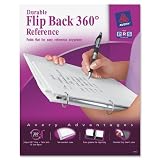 Avery Flip Back Degree Binder with 1 Inch Ring, White, 1 Binder (17580) 360