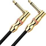 Monster Rock Instrument Cable - 18-Inch - Angled 1/4-Inch Plugs