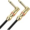Monster Rock Instrument Cable - 18-Inch - Angled 1/4-Inch Plugs