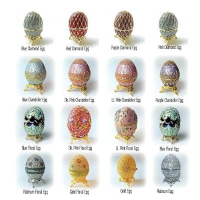 Faberge Egg Box with Ring Insert Swarovski Crystals 24K Gold Jewelry Faberge Egg Box with Ring Insert Swarovski Crystals 24K Gold Jewelry