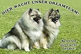 Metall - Warnschild Wolfsspitz, Wolfspitz, Keeshond