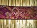 Exotic Fuschia Purple Beaded India Sari Tapestry Wall Hanging Table Runner