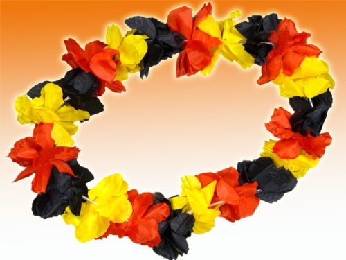 Deutschland Fanartikel Fan-Artikel Fußball EM WM Hut Brille Perücke Fahne, Fanartikel wählen:Hawaiikette Deluxe 16