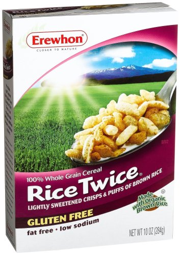 Erewhon Rice Twice Whole Grain Cereal, 10-Ounce Boxes (Pack of 6)