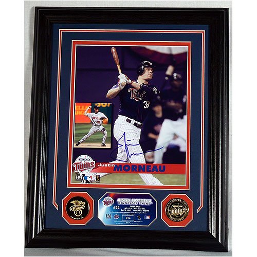 Justin Mourneau Autographed Photo Mint