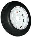 5-hole 12" x4" White Spoke Trailer Wheel and Tire (1045 lb. capacity)