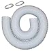 JDS Company 14030 Dust Collection Hose Kit 4-Inch x 10-Foot Heavy Duty Hose with Two Hose Clamps