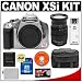 Canon Digital Rebel XSi Digital SLR Camera (Silver) & Sigma 18-200mm Optical Stabilizer Zoom Lens + 16GB Card + LP-E5 Battery + Case + Cameta Bonus Accessory Kit