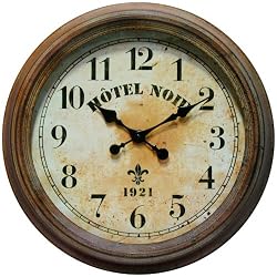 Infinity Instruments Wall Clock - Hotel Noir