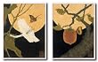 Moon, Persimmon and Moth-Moonflower and Moth Set by Anita Munman 11.75"x15.875" Art Print Poster