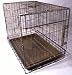 FOLDING STEEL DOG CRATE - SIZE MEDIUM