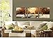 Mon Art - Scenery Beautiful Trees river Snow Portray Modern Canvas Art Wall Decor Realistic Paintings Abstract Paintings Occident Style on Canvas Stretched and Framed Ready to Hang