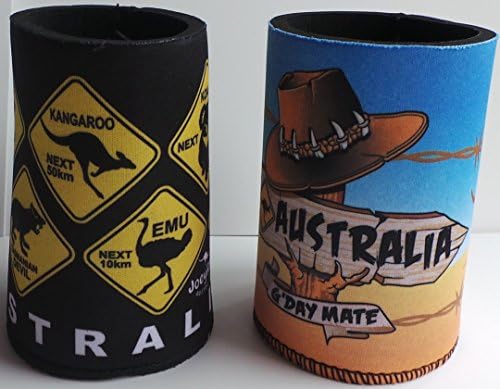 (2) Australian Souvenir Aussie Can/Stubby Cooler